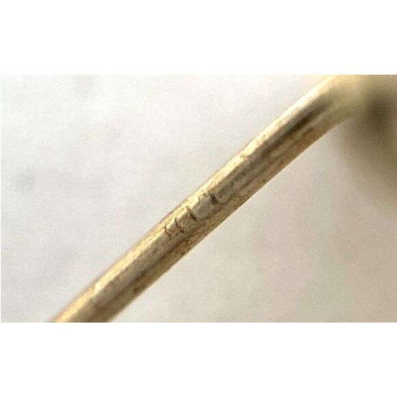 10K Yellow Gold Diamond Cut Filigree Flower Earrings 1.9 Grams Jewelry - Picture 4 of 5